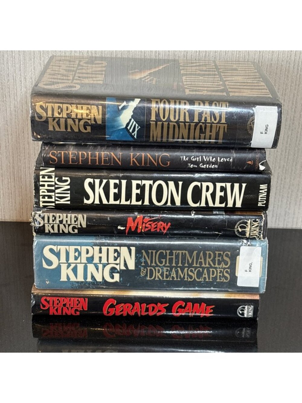 Stephen King Hardcover Book Lot of 6 Misery Skeleton Crew Vintage Horror Novels